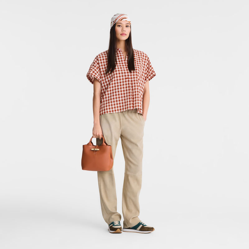 Longchamp Le Roseau Bolso con asa superior S Cuero - Corteza Ventas relámpago