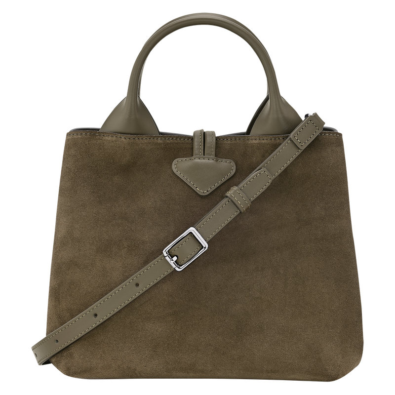 Longchamp Le Roseau Bolso con asa superior S Cuero - Verde Oliva Tienda