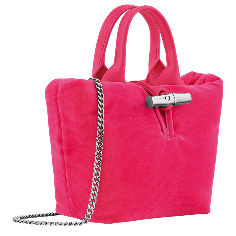 Longchamp Le Roseau Bolso con asa superior XS Tela - Rosa Liquidación