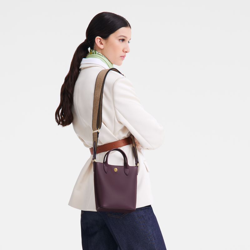 Longchamp Épure Bolso shopper XS Cuero - Berenjena ÚLTIMAS EDICIONES