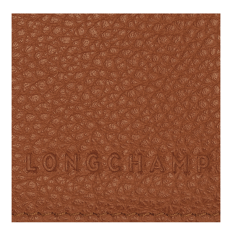 Longchamp Le Foulonné Funda para pasaportes Cuero - Caramelo Oferta especial de fábrica