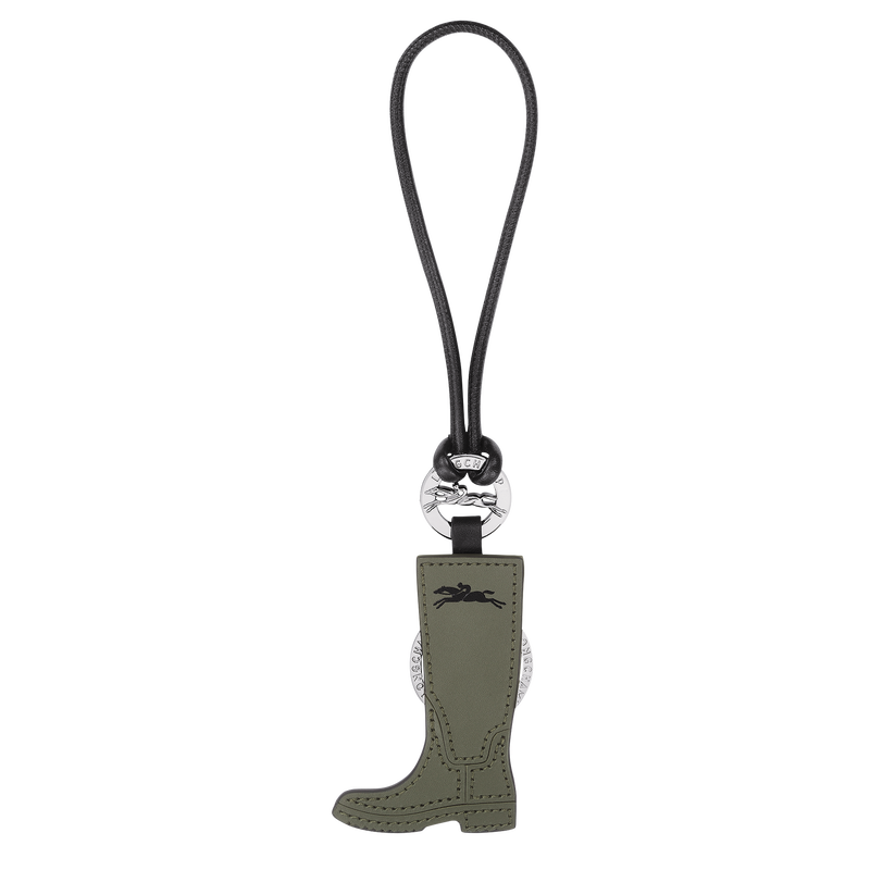 Longchamp Longcharm Llaveros Cuero - Caqui