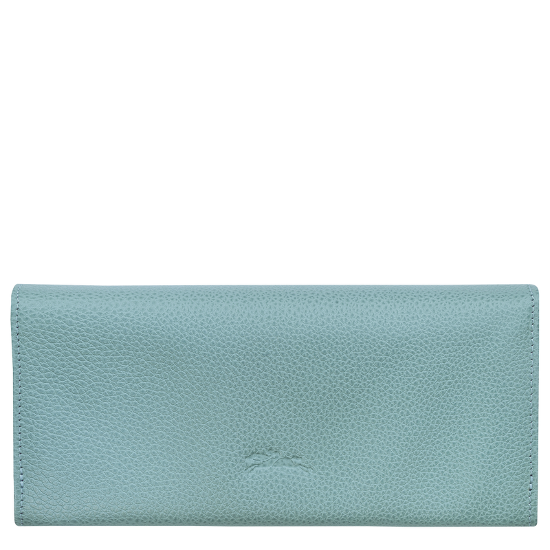 Longchamp Le Foulonné Cartera continental grande Cuero - Eucalipto Descuento por venta flash