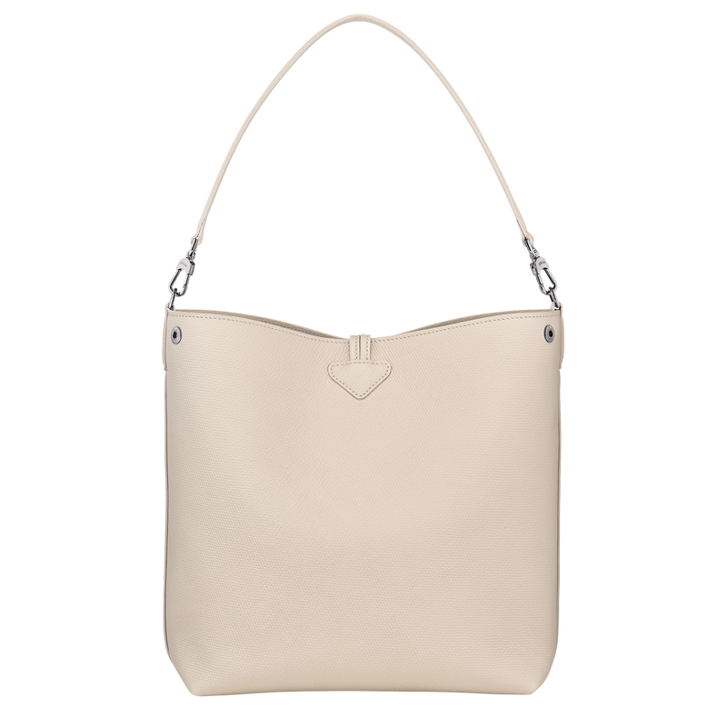 Longchamp Le Roseau Bolso de hombro M Cuero - Papel Precio ultrabajo