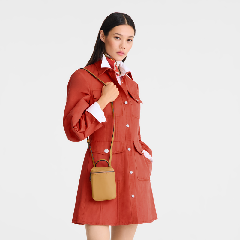 Longchamp Le Pliage Xtra Bolso bandolera XS Cuero - Miel Gran oferta