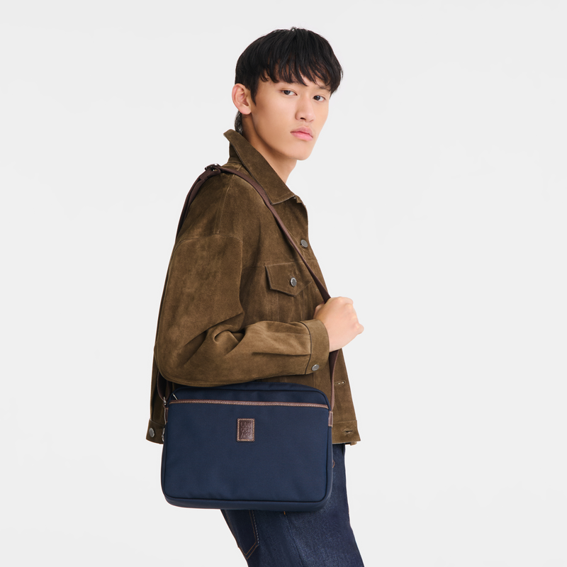 Longchamp Boxford Bolsa para cámara M Lona reciclada - Azul Tienda
