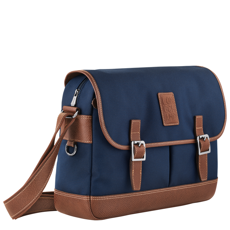Longchamp Boxford Bolso bandolera L Lona reciclada - Azul Liquidación