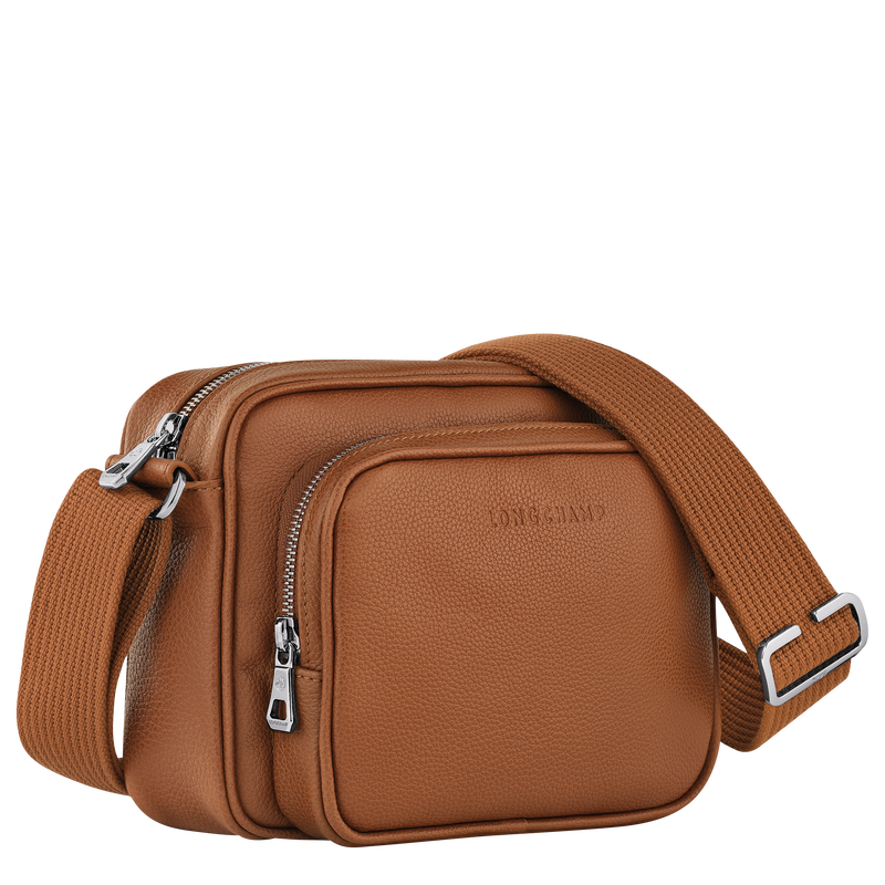 Longchamp Le Foulonné Bolsa para cámara S Cuero - Caramelo Envío gratis