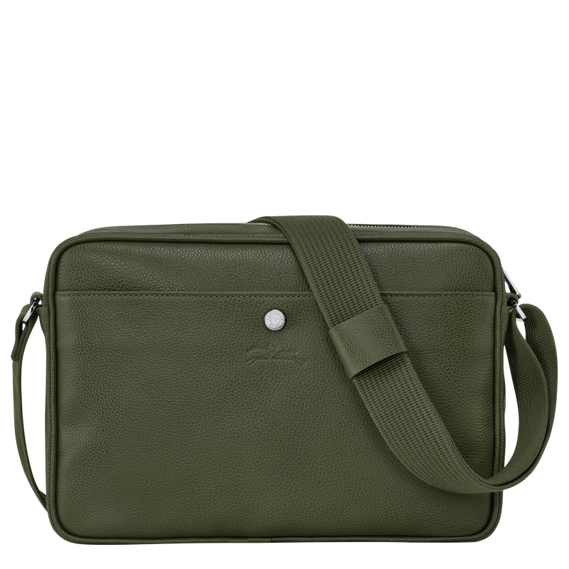 Longchamp Le Foulonné Bolso bandolera M Cuero - Caqui Envío gratis