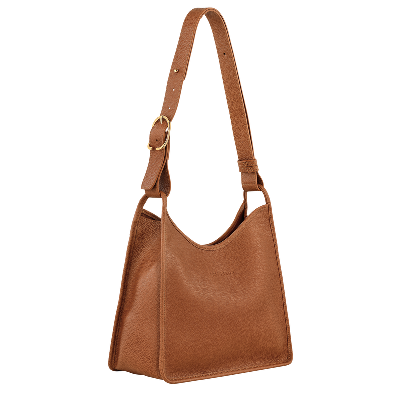 Longchamp Le Foulonné Bolso de hombro M Cuero - Caramelo Últimos 3 días