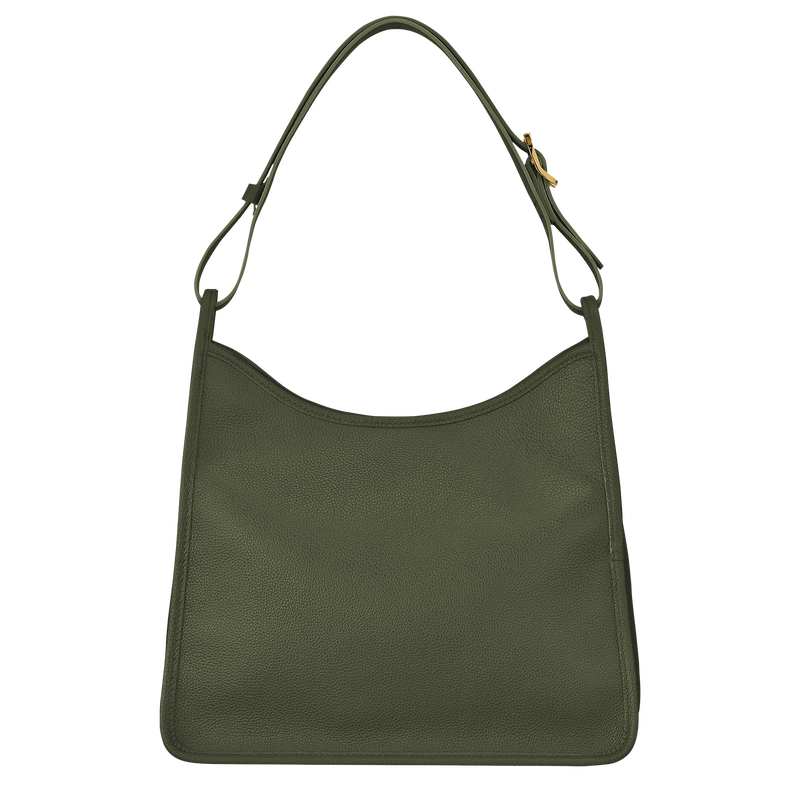 Longchamp Le Foulonné Bolso de hombro M Cuero - Caqui ÚLTIMAS EDICIONES
