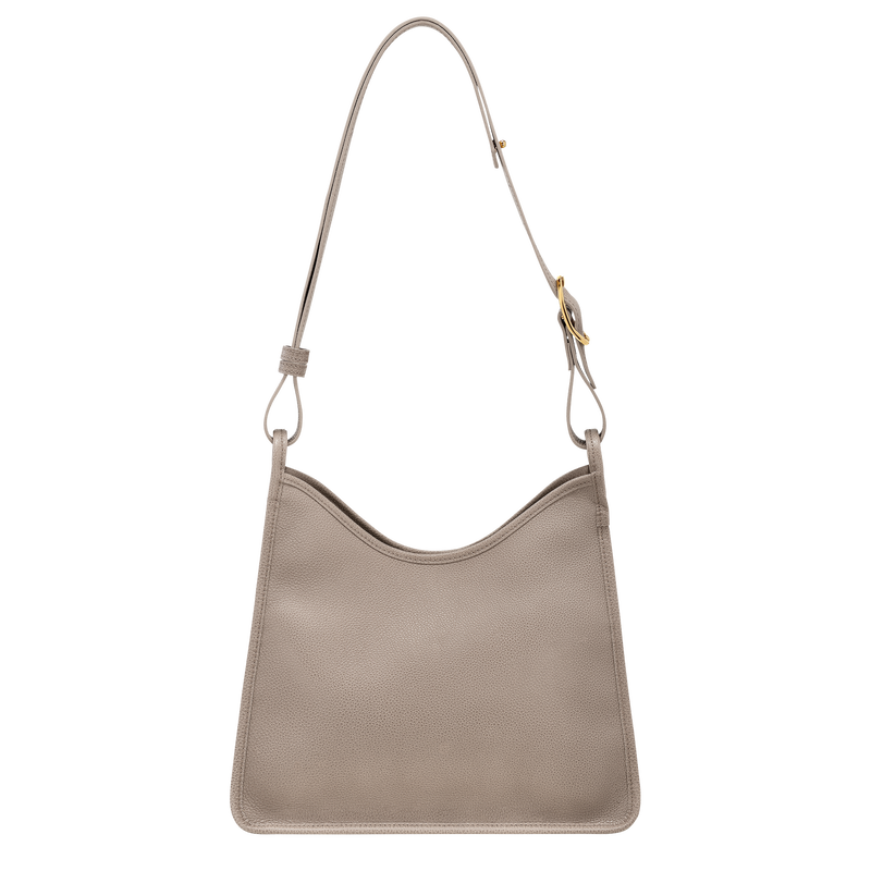 Longchamp Le Foulonné Bolso de hombro M Cuero - Tórtola Últimos 2 días