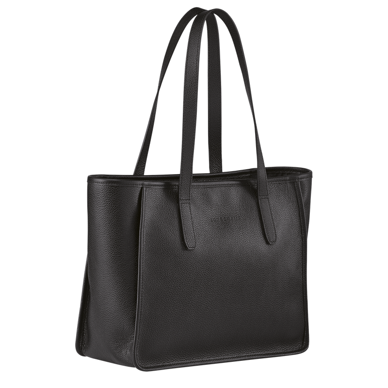 Longchamp Le Foulonné Bolso shopper L Cuero - Negro Precio de fábrica