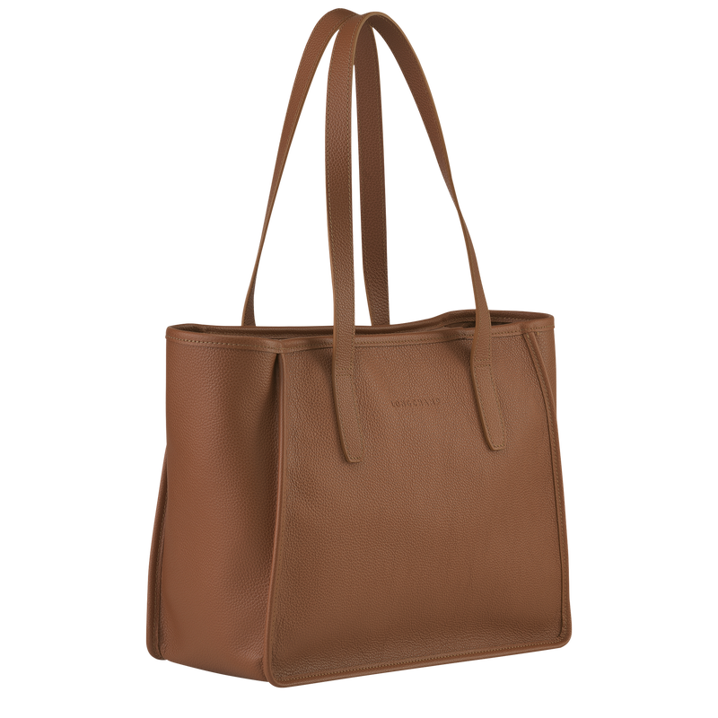 Longchamp Le Foulonné Bolso shopper L Cuero - Caramelo Promoción por tiempo limitado