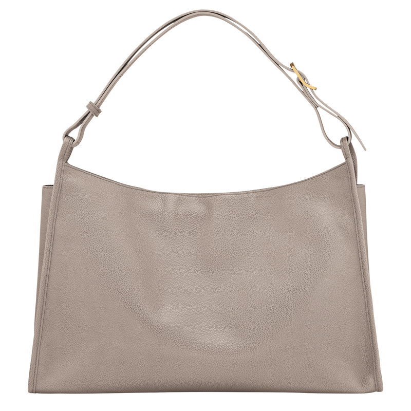 Longchamp Le Foulonné Bolso de hombro XL Cuero - Tórtola Promoción trimestral