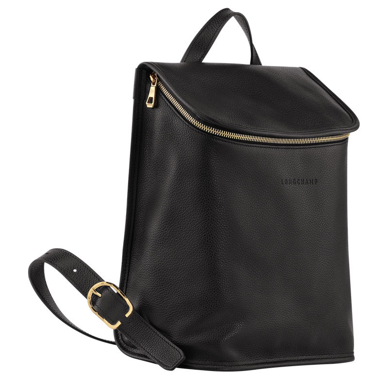 Longchamp Le Foulonné Mochila Cuero - Negro Solo queda un día