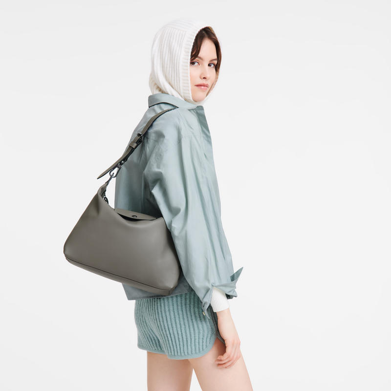 Longchamp Le Pliage Xtra Bolso Hobo M Cuero - Tórtola Precios de Black Friday