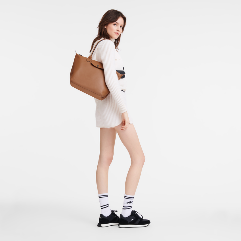 Longchamp Le Pliage Xtra Bolso shopper M Cuero - Coñac Grandes ahorros