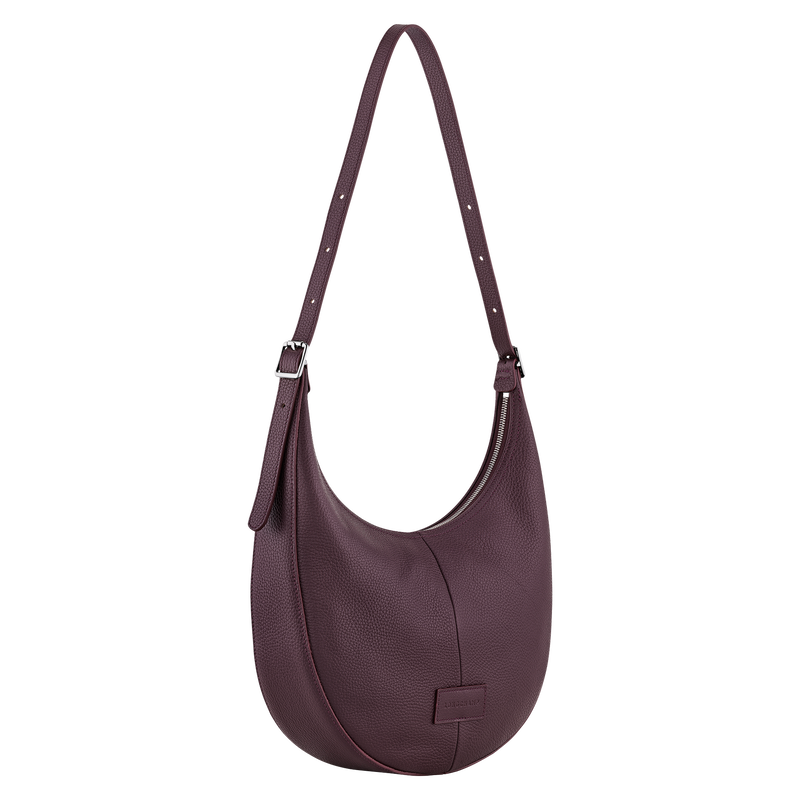 Longchamp Essential Bolso bandolera L Cuero - Berenjena 2025