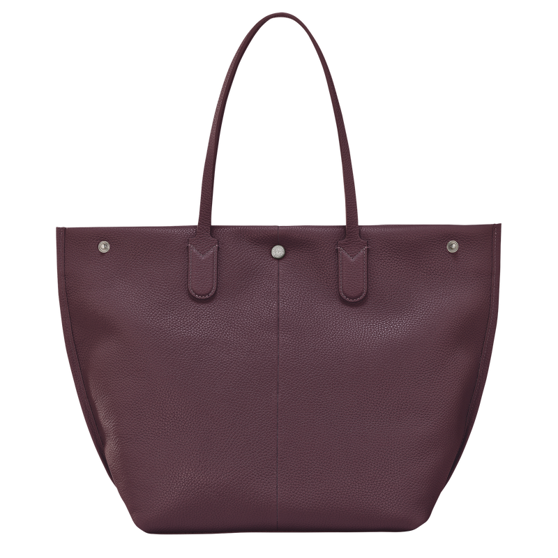 Longchamp Essential Bolso shopper L Cuero - Berenjena Outlet online
