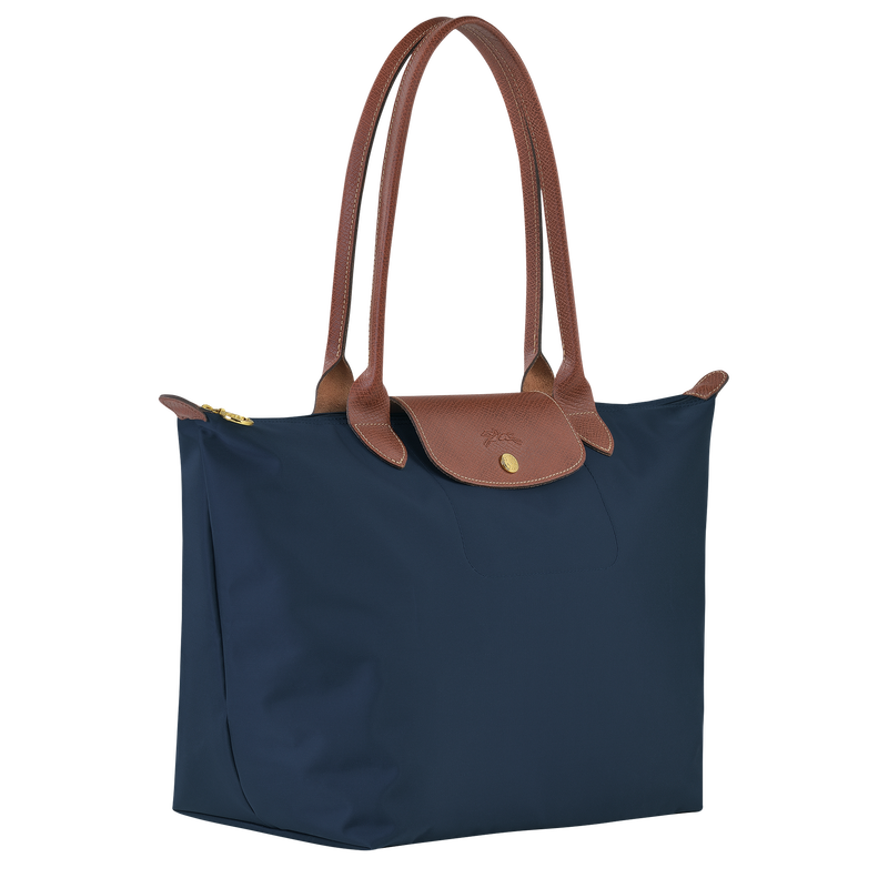 Longchamp Le Pliage Original Bolso de hombro L Lona reciclada - Azul Marino En oferta