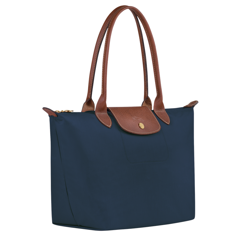 Longchamp Le Pliage Original Bolso de hombro M Lona reciclada - Azul Marino Tienda