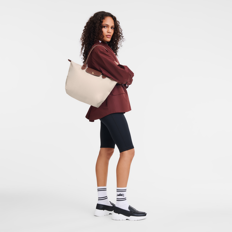 Longchamp Le Pliage Original Bolso de hombro M Lona reciclada - Papel Tienda