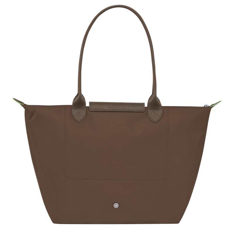 Longchamp Le Pliage Green Bolso de hombro L Lona reciclada - Tierra Oferta especial