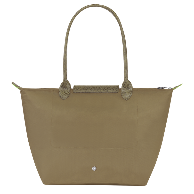 Longchamp Le Pliage Green Bolso de hombro L Lona reciclada - alcachofa Envío gratis