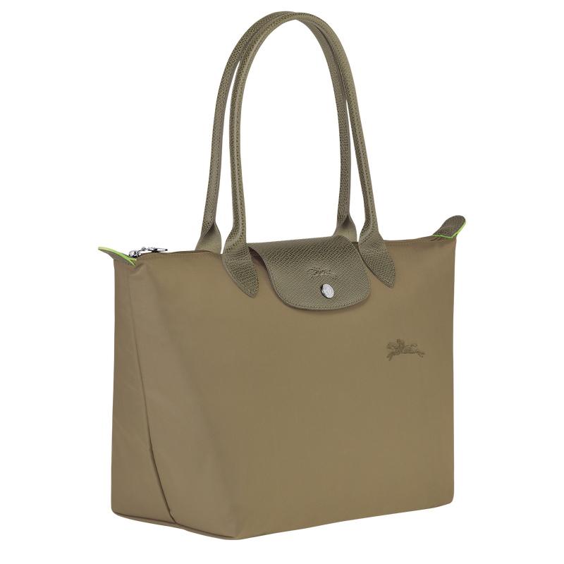 Longchamp Le Pliage Green Bolso de hombro M Lona reciclada - alcachofa ÚLTIMAS EDICIONES