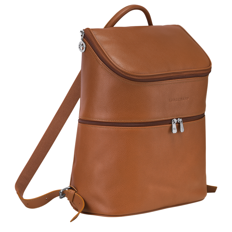 Longchamp Le Foulonné Mochila Cuero - Caramelo Solo hoy