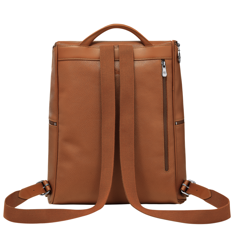 Longchamp Le Foulonné Mochila Cuero - Caramelo Solo hoy