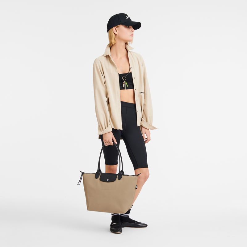 Longchamp Le Pliage Energy Bolso shopper L Lona reciclada - Arcilla Solo queda un día