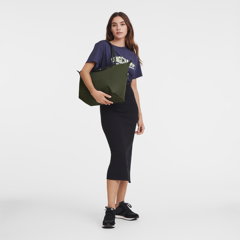 Longchamp Le Pliage Energy Bolso shopper L Lona reciclada - Caqui Superdescuento
