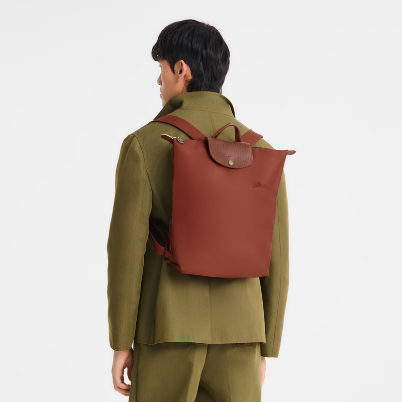 Longchamp Le Pliage Green Mochila M Tela - Castaño Grandes descuentos