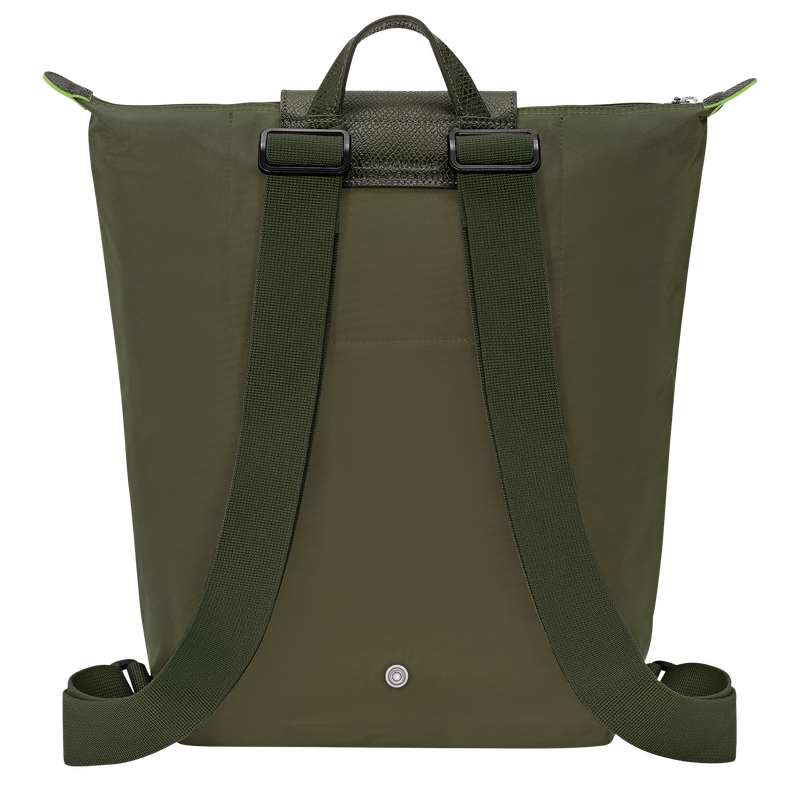 Longchamp Le Pliage Green Mochila M Tela - Bosque Liquidación