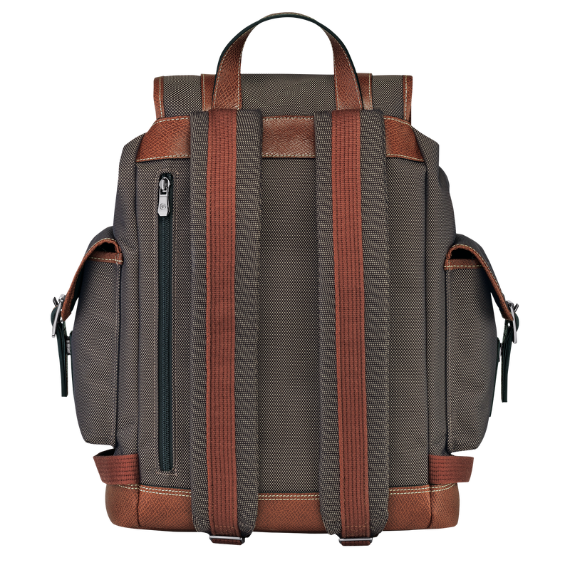 Longchamp Boxford Mochila Lona reciclada - Marrón Ahorra y exporta