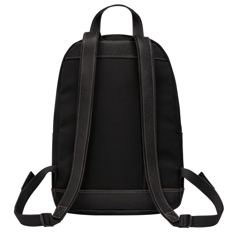 Longchamp Boxford Mochila Lona reciclada - Negro Precios de Black Friday