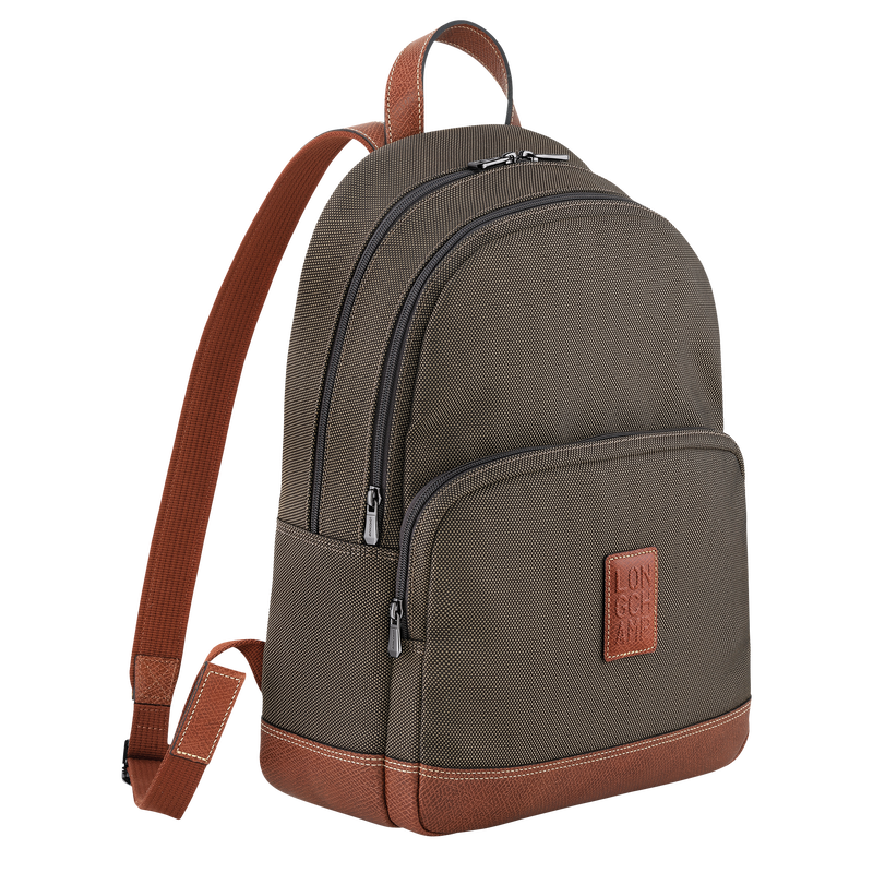 Longchamp Boxford Mochila Lona reciclada - Marrón En oferta