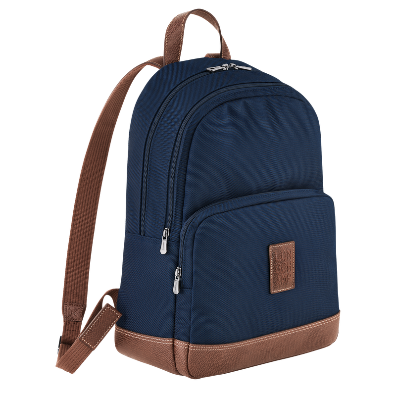 Longchamp Boxford Mochila Lona reciclada - Azul Libre de impuestos