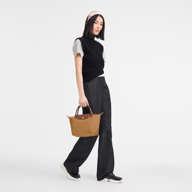 Longchamp Le Pliage Original Bolso con asa superior S Lona reciclada - Ante Descuento por venta flash