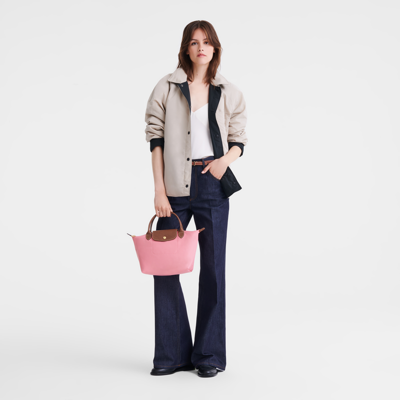 Longchamp Le Pliage Original Bolso con asa superior S Lona reciclada - Malvavisco Ofertas de temporada