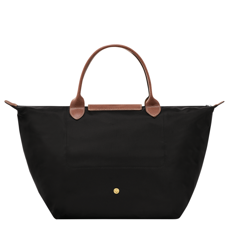 Longchamp Le Pliage Original Bolso con asa superior M Lona reciclada - Negro Rebajas de fin de temporada