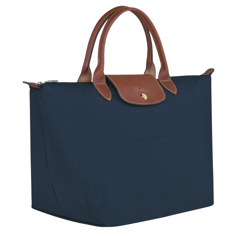 Longchamp Le Pliage Original Bolso con asa superior M Lona reciclada - Azul Marino Precio ultrabajo