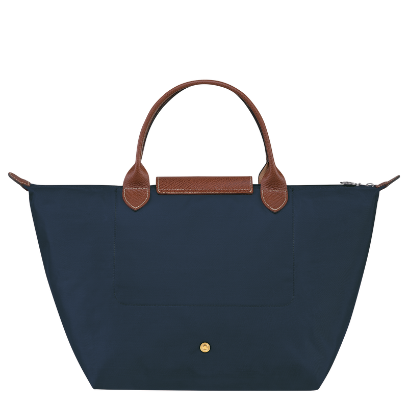 Longchamp Le Pliage Original Bolso con asa superior M Lona reciclada - Azul Marino Precio ultrabajo