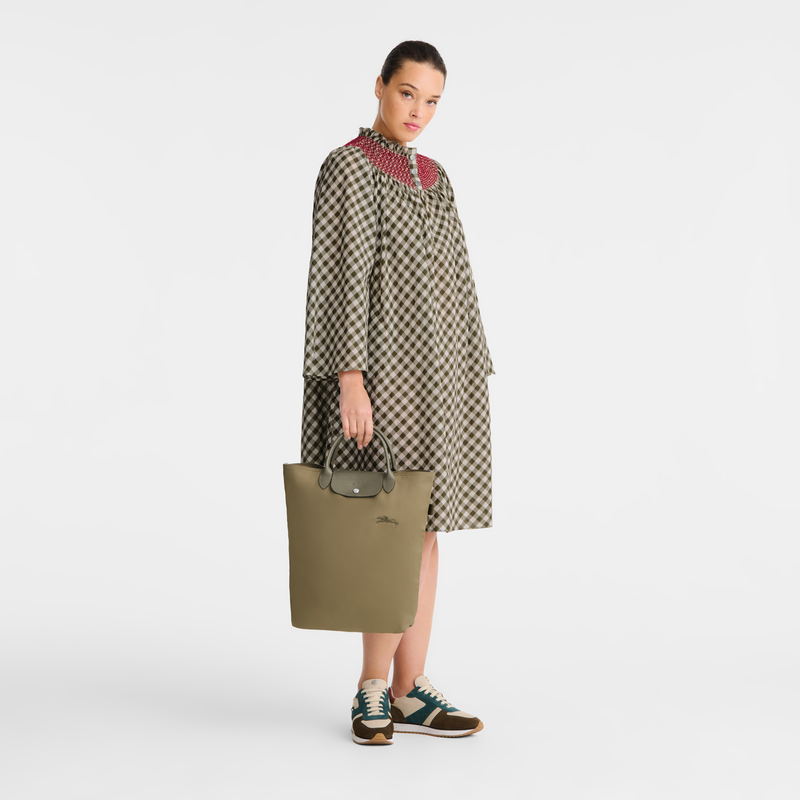 Longchamp Le Pliage Green Bolso shopper M Tela - alcachofa En oferta