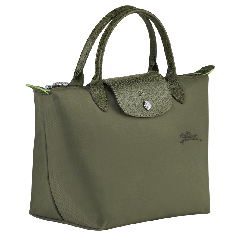 Longchamp Le Pliage Green Bolso con asa superior S Lona reciclada - Bosque Rebajas de fábrica
