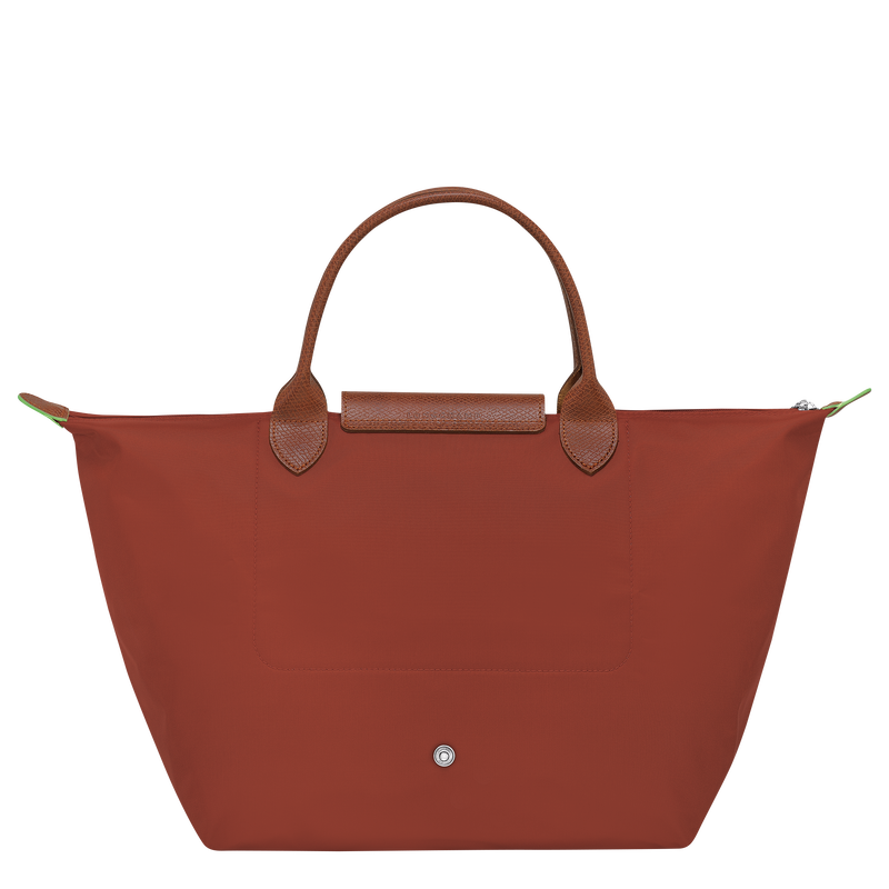 Longchamp Le Pliage Green Bolso con asa superior M Lona reciclada - Castaño Descuento