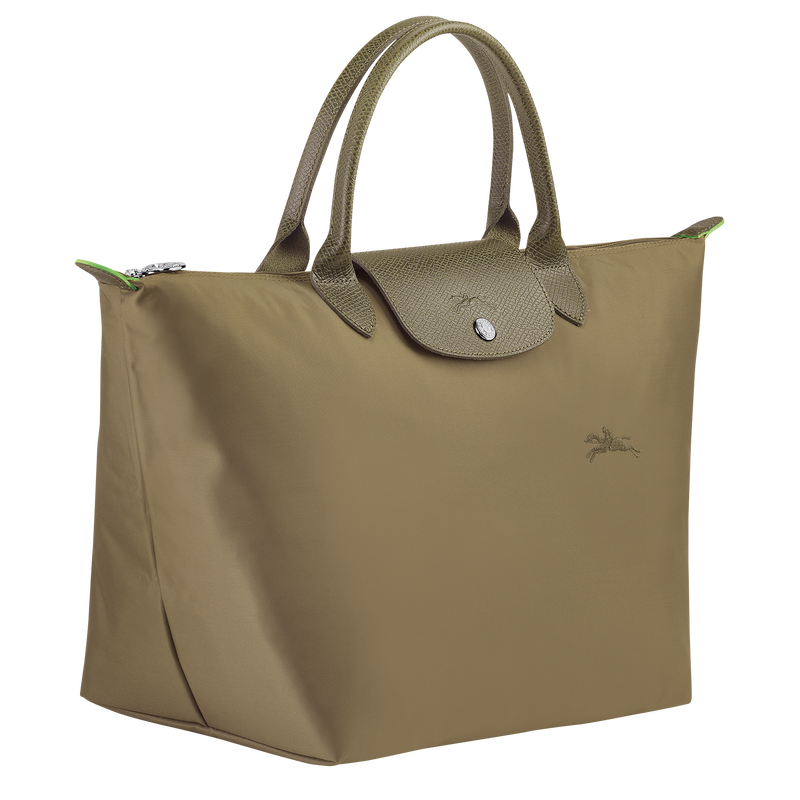 Longchamp Le Pliage Green Bolso con asa superior M Lona reciclada - alcachofa Liquidación