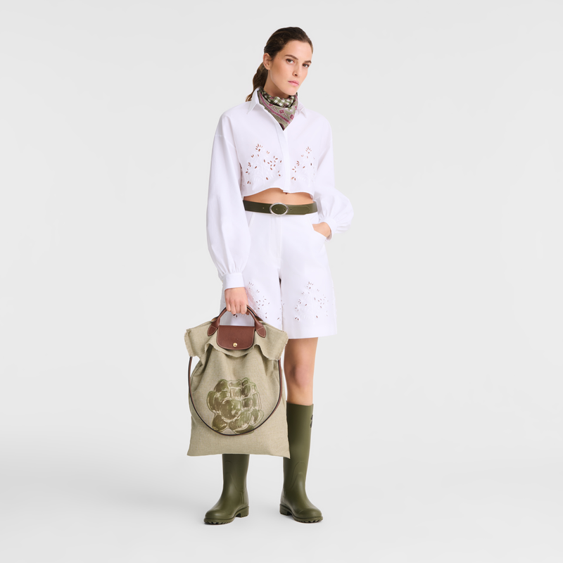 Longchamp Le Pliage Collection Bolsa alcachofa XL Tela - alcachofa Rebajas top